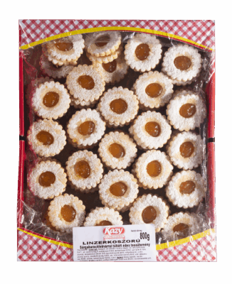 Barackos linzerkoszorú 800g