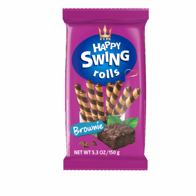 Happy SWING - BROWNIE ízű krémmel töltött ostyarúd