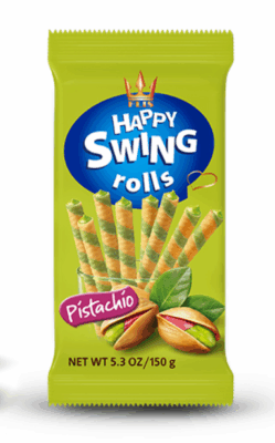 Happy SWING - PISZTÁCIA ízű krémmel töltött ostyarúd