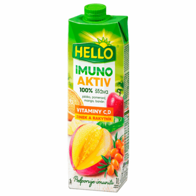 Hello 100 % IMUNO AKTIV - VEGYES GYÜMÖLCSLÉ HOMOKTÖVISSEL