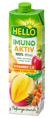 Hello 100 % IMUNO AKTIV - VEGYES GYÜMÖLCSLÉ HOMOKTÖVISSEL