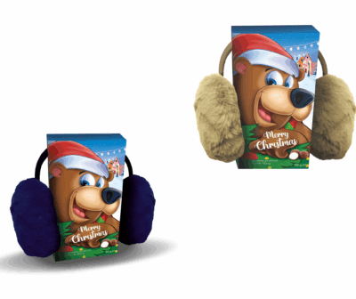 Tejcsokoládé praliné tejes töltelékkel, fülvédővel