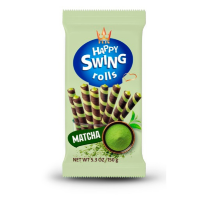 Happy SWING - MATCHA ízű krémmel töltött ostyarúd