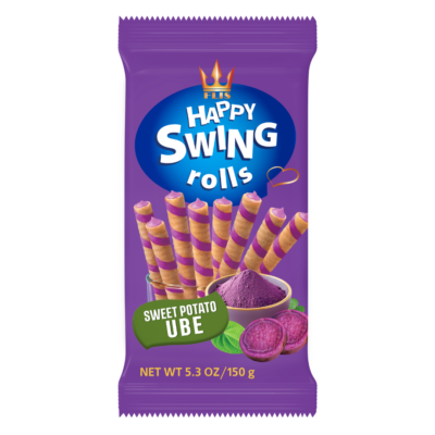 Happy SWING - UBE (lila jamgyökér) ízű krémmel töltött ostyarúd